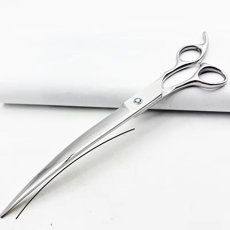 Wingsbro 9 Inch Professional Pet Grooming Scissors, Animal Hair Trimming for Dog, Dog Grooming Curved Shears — image 6