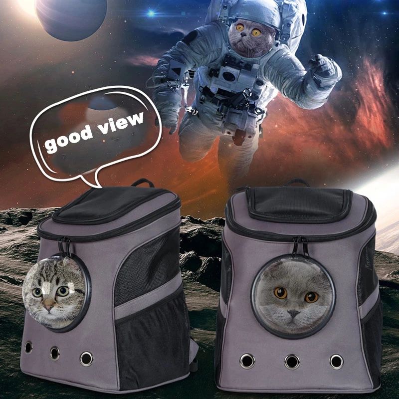 Portable Large Space Pet Dog Backpack Cat With Large Double Shoulder Pet Breathable Bag — image 4