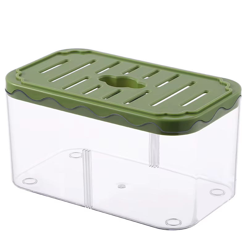 Small Fish Tank with Lights Ornamental Fish Living Bowl Desktop Eological Fish Globe Plastic Drop Resistant Partition Bucket — image 6