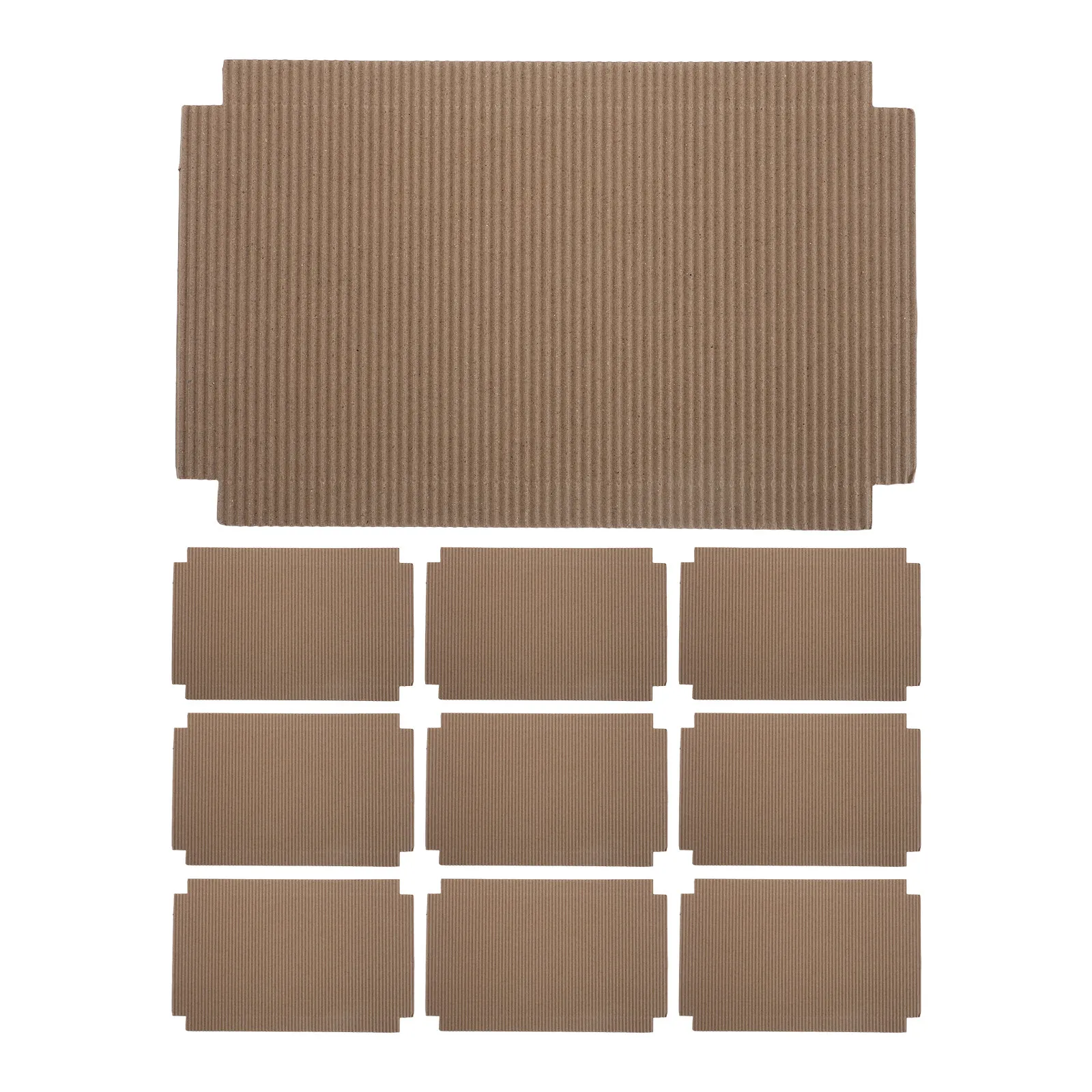 100Pcs Reptile Terrarium Corrugated Cardboard Liner 12.8x8 Inch High Absorption Bedding for Bearded Dragon Snake Lizard Gecko — image 5