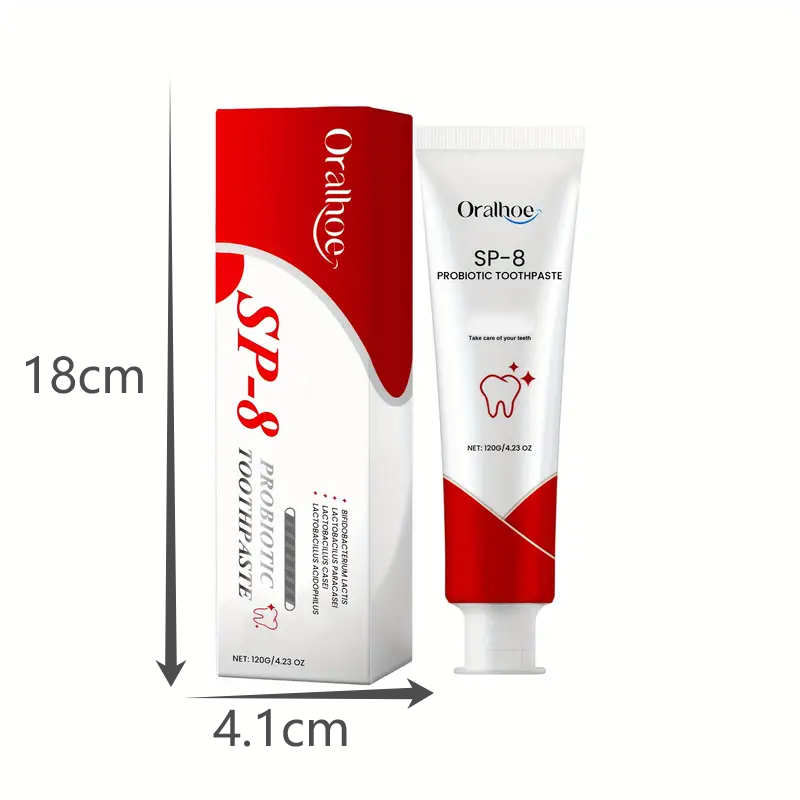 SP-8 Probiotic Toothpaste Deep Clean, Bright White Teeth & Long-Lasting Mint Freshness — image 4