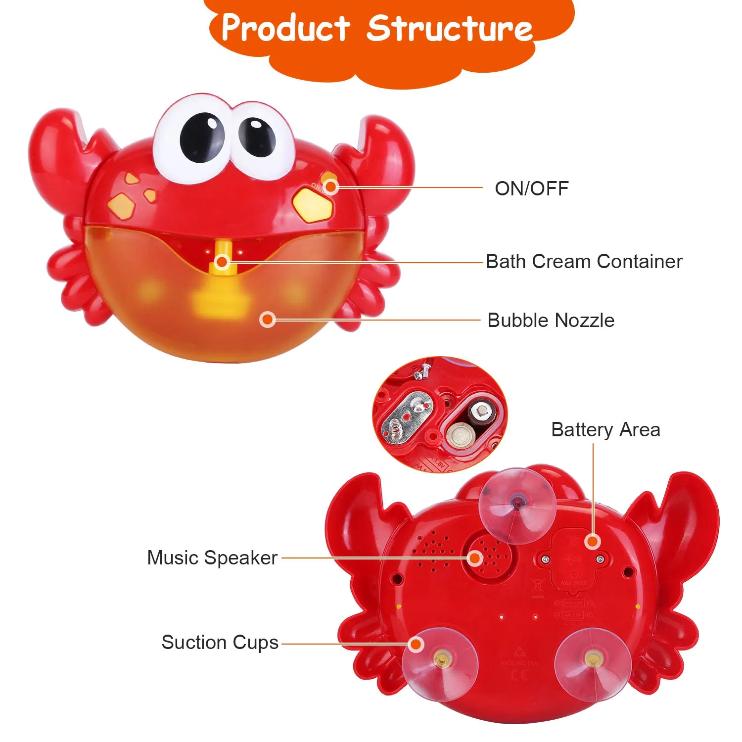 Frog Musical Bubble Bath Maker Baby Bath Toys for Bathtubs Toddler Bubble Machine for Bath Fun — imagen 9
