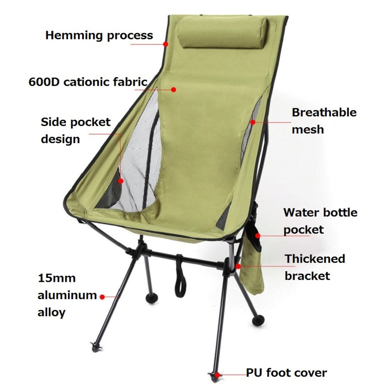 Recliner Outdoor Folding Chair Fishing Chair — image 2