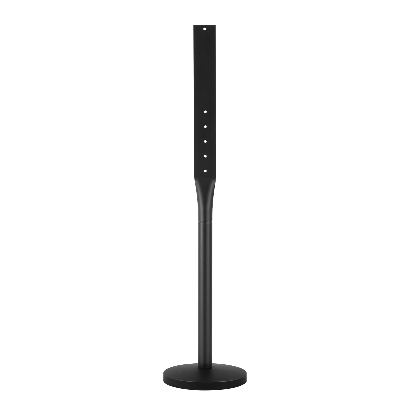 Cast Iron Sign Post, 4 Ft Portable Heavy Duty Steel Post Sign Holder With Hard Plastic Base & Wheels, U-Channel Sign Stand For Garden, Courtyard, Farm Or Traffic Intersection, Black — image 1