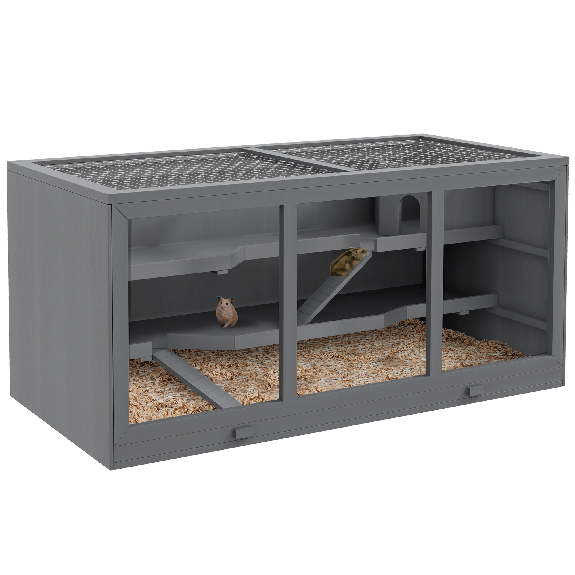 Cajas de Jaulas de Madera Grandes para Hamsters, Ratas y Otros Pequeños Animales — imagen 1