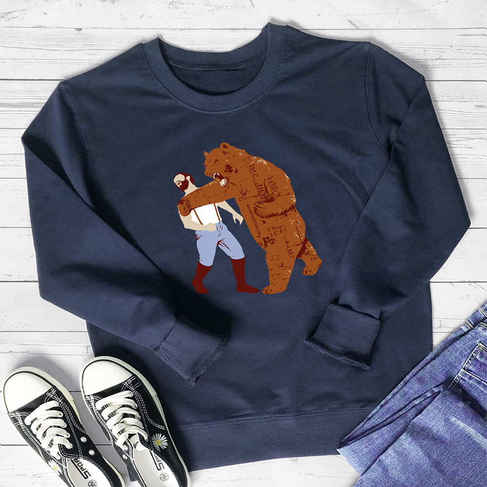 Boxing Bear Printed Hoodie — image 9