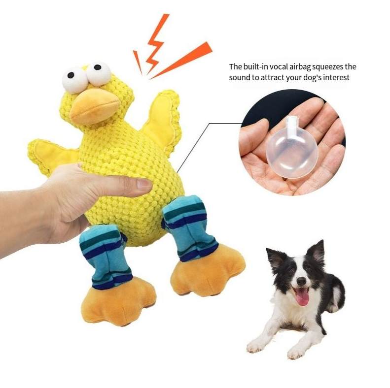 Pet Plush Toy Dog Teeth Grinding and Bite Resistant Cute Animal Voice Dog Toy — image 2