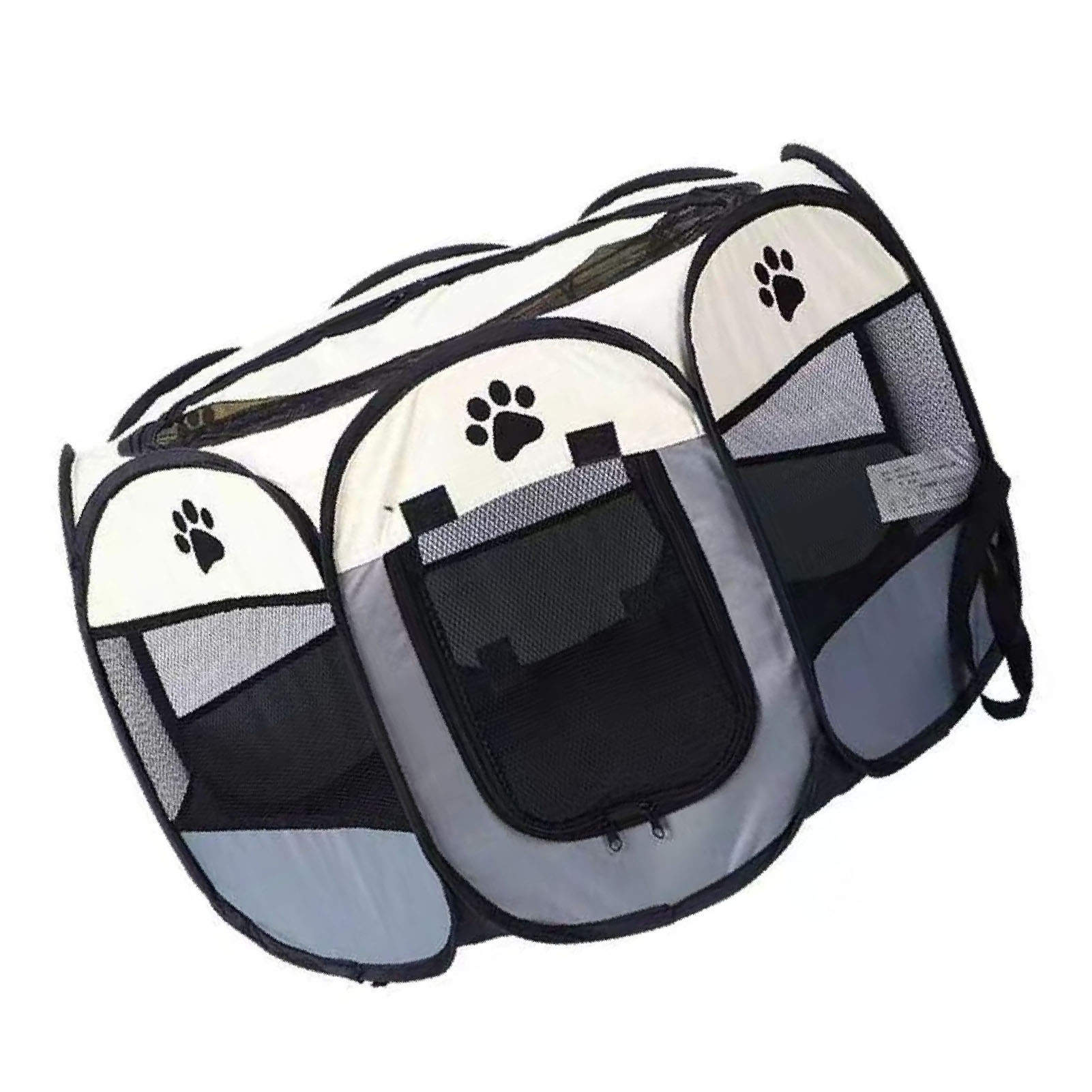 Caja Portátil para Perros y Gatos Respirable Espaciosa Fácil de Limpiar Enclavada Plegable Suave Refugio para Mediano 91x48cm/35.8x18.9in — imagen 1