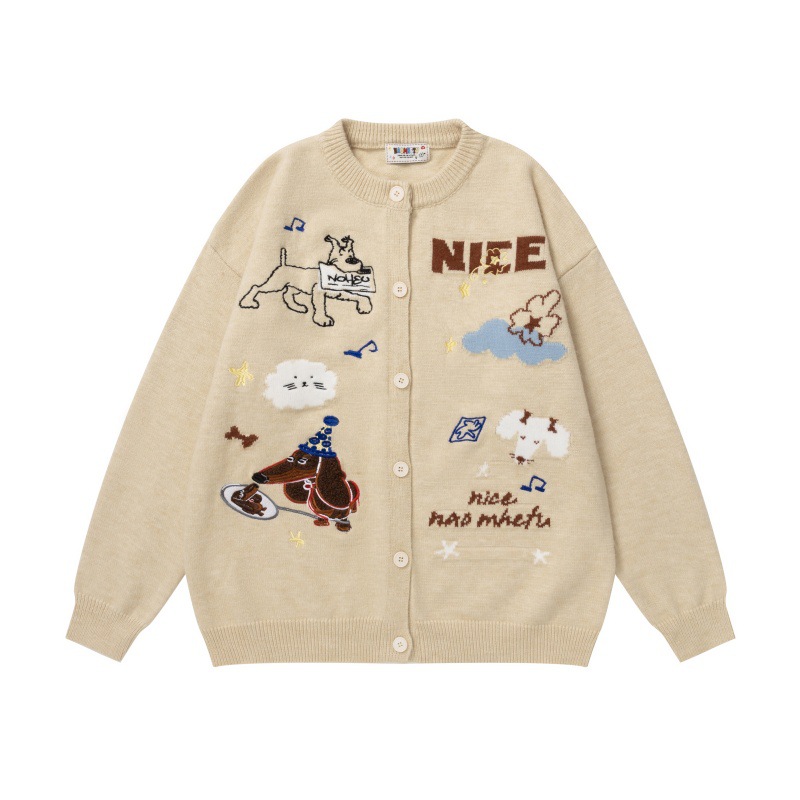 Dog Jacquard Men's and Women's Knitted Sweater — image 5