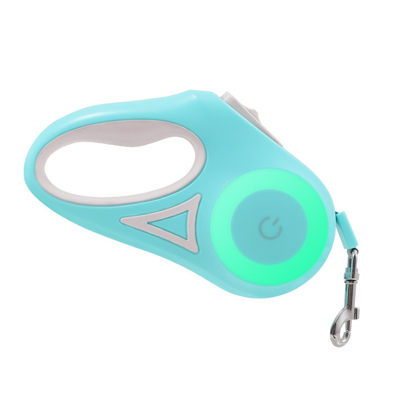 Cuerda de pase para perros con luz LED retraible automático sin agarre para perros suministros para mascotas — imagen 8