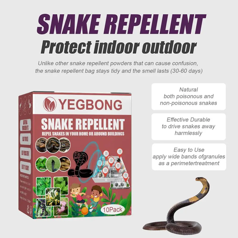 10 unidades de repelente anti serpiente para automóvil, jardín y camping — imagen 5