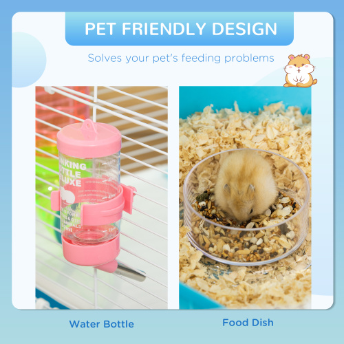 Oversized 23 Hamster Cage With Tube And Tunnel, Portable Carrying Handle — image 4