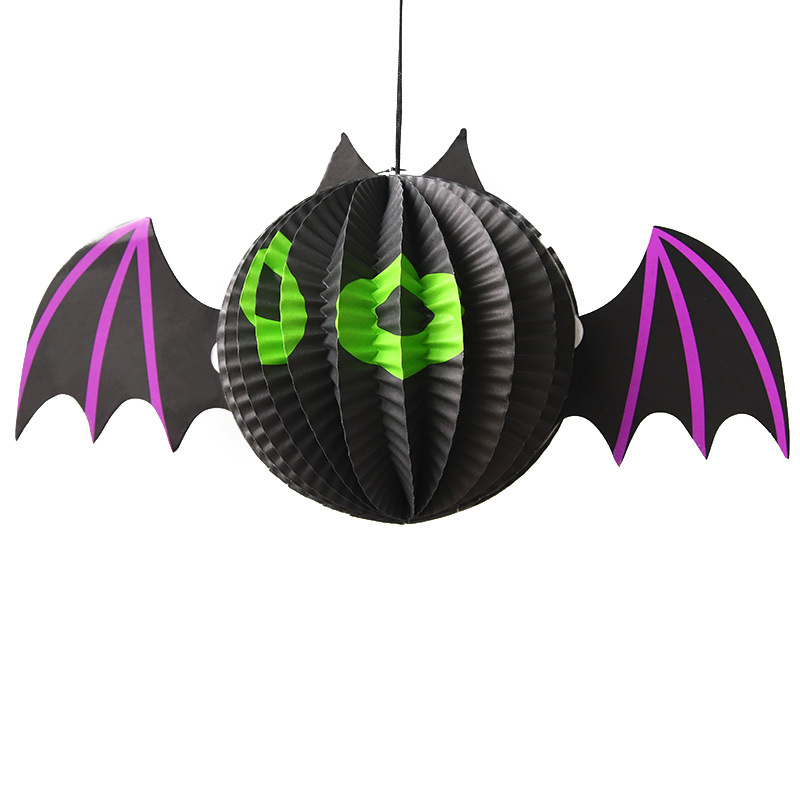 Decoraciones de Halloween Conjunto KTV Propios Pendientes de Papel Araña Murciélago Pendiente Fantasma Colgante — imagen 4