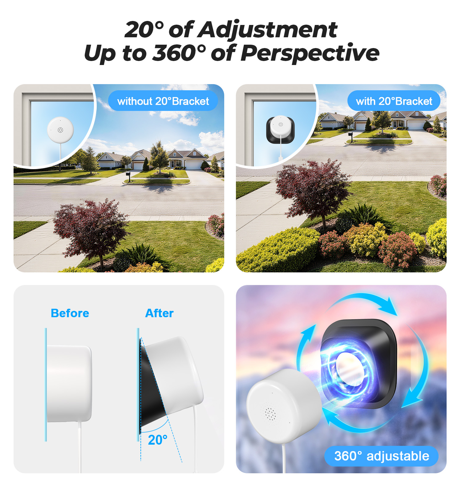 Cámara de Vigilancia Inteligente WESECUU Conectada a Wi-Fi y Notificación por Llamadas de Emergencia con Descripción Avanzada de Inteligencia Artificial — imagen 2