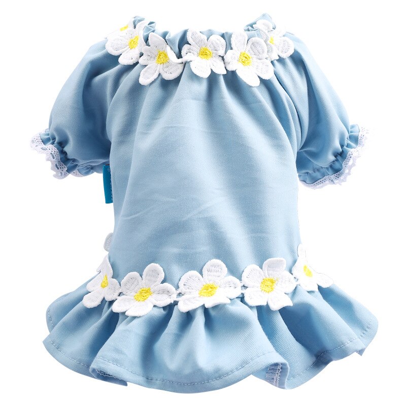 Pet Dog Clothes Cat Spring and Summer New Teddy Bichon Striped Frangipani Cardigan Leisure and Comfortable Flower Dog Clothes — image 10