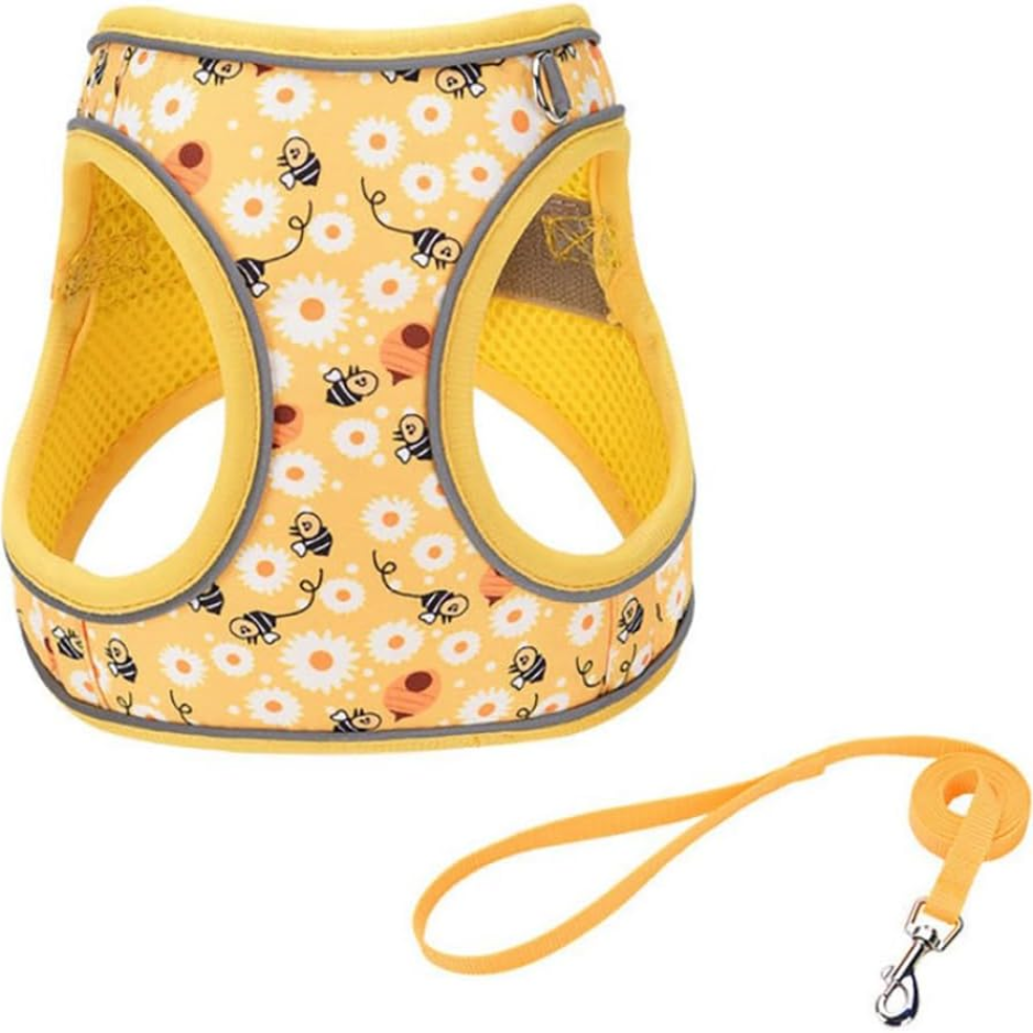 Dog Harness And Leash Set, Pet Vest Harness, Bee XS — image 1