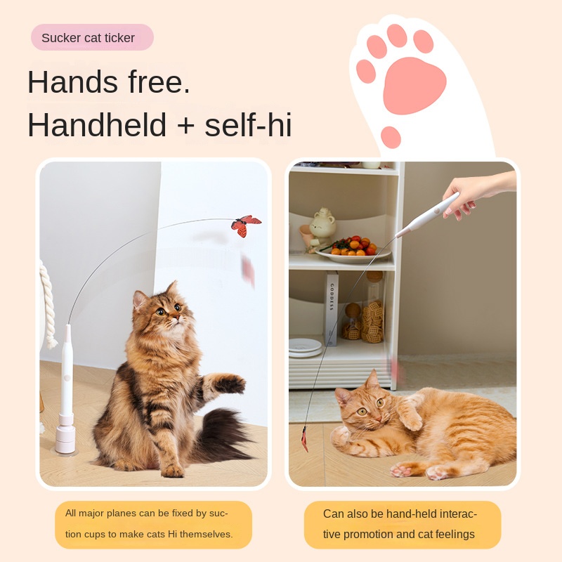 Juguetes eléctricos para gatos con función de burla automática que se puede sujetar en la mano — imagen 3