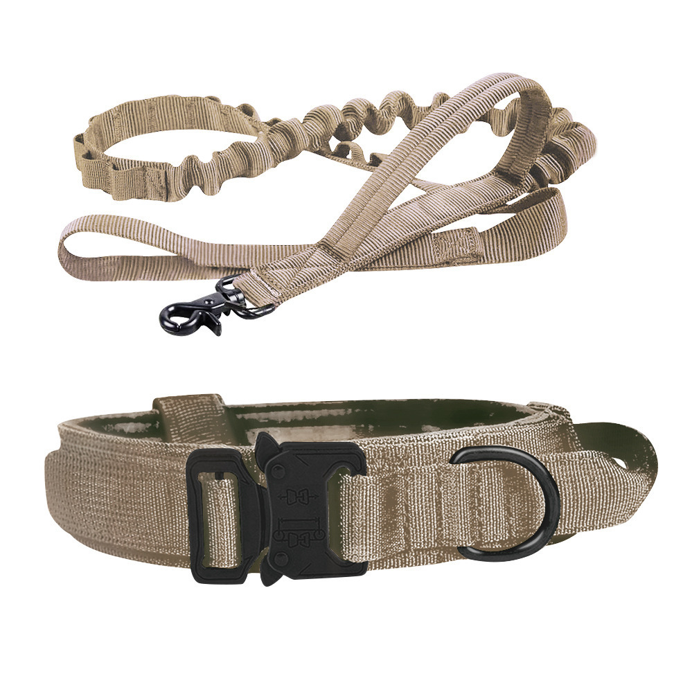 Tactical Dog Collar Dog Leash Tactical Collar Dog Leash Pet Outdoor Collar Training Pet Supplies — image 5
