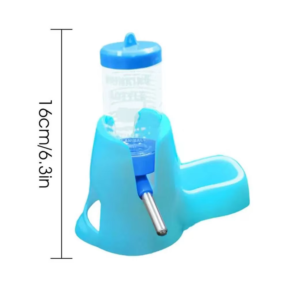 Dispensador Automático de Agua para Roedores Pequeño Animal Botella de Bebida con Contenedor de Alimento y Comida — imagen 3