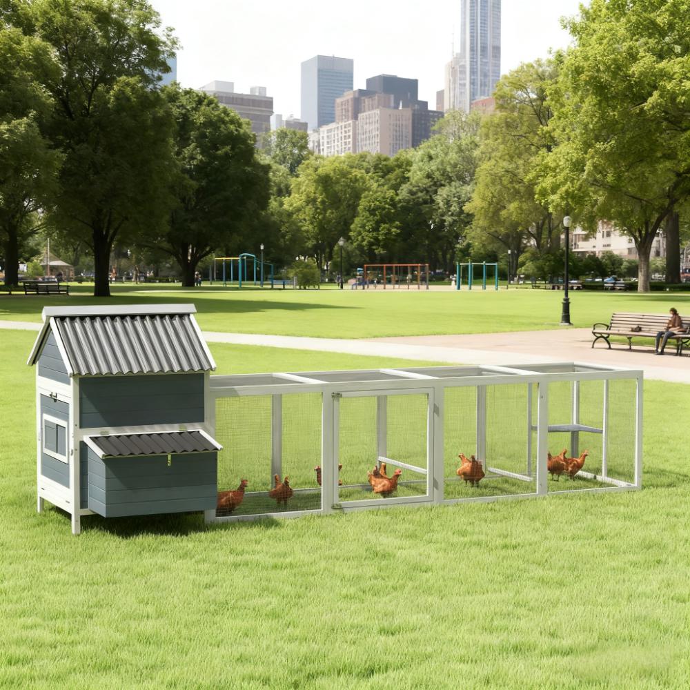 Chicken Coop For 10-15 Chickens Extra Large Wooden Chicken Coop — imagen 2