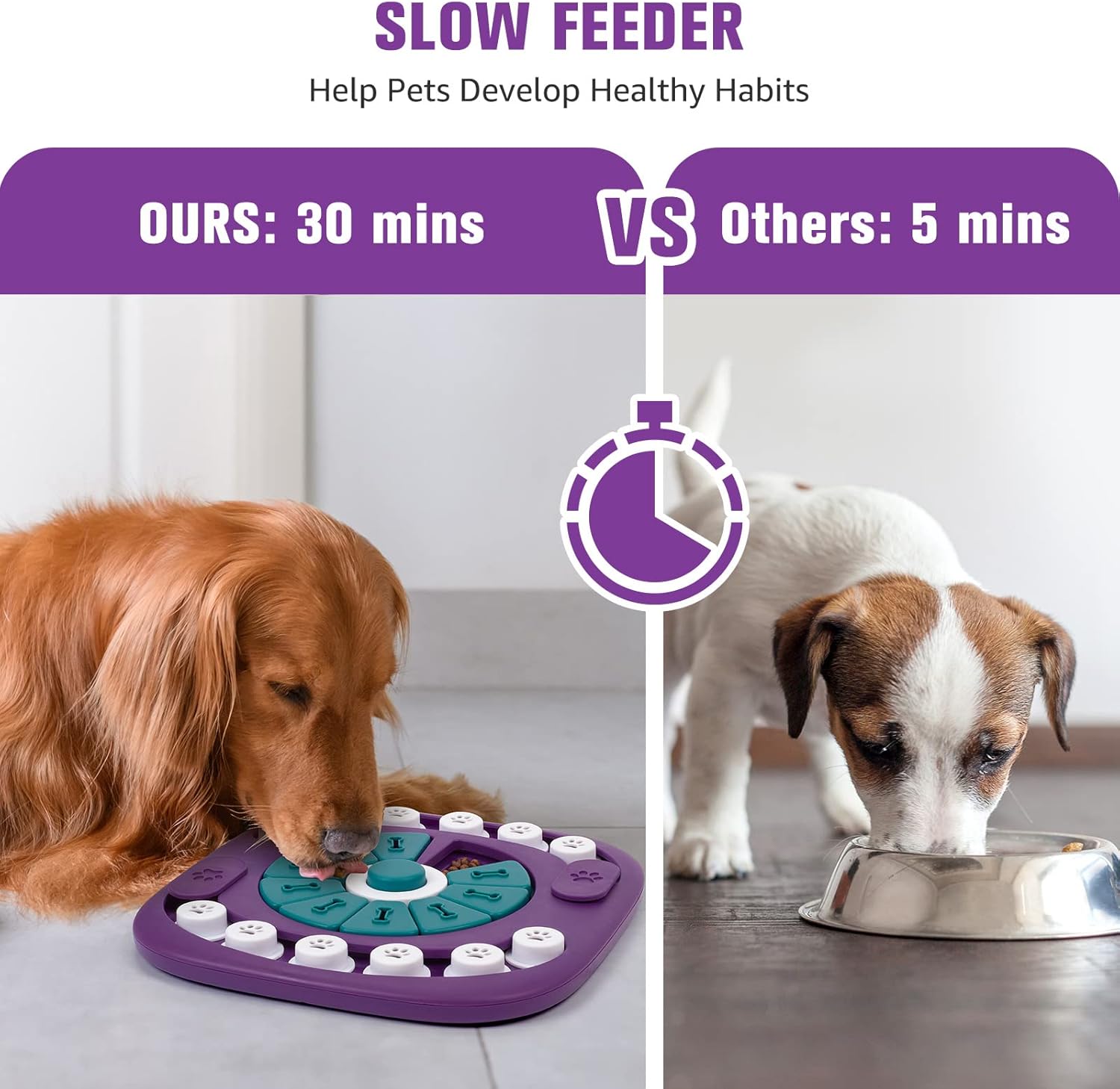 Dog Puzzle Toys, Interactive Treat Puzzle Dog Enrichment Toys For Large Medium Small Dogs — image 2