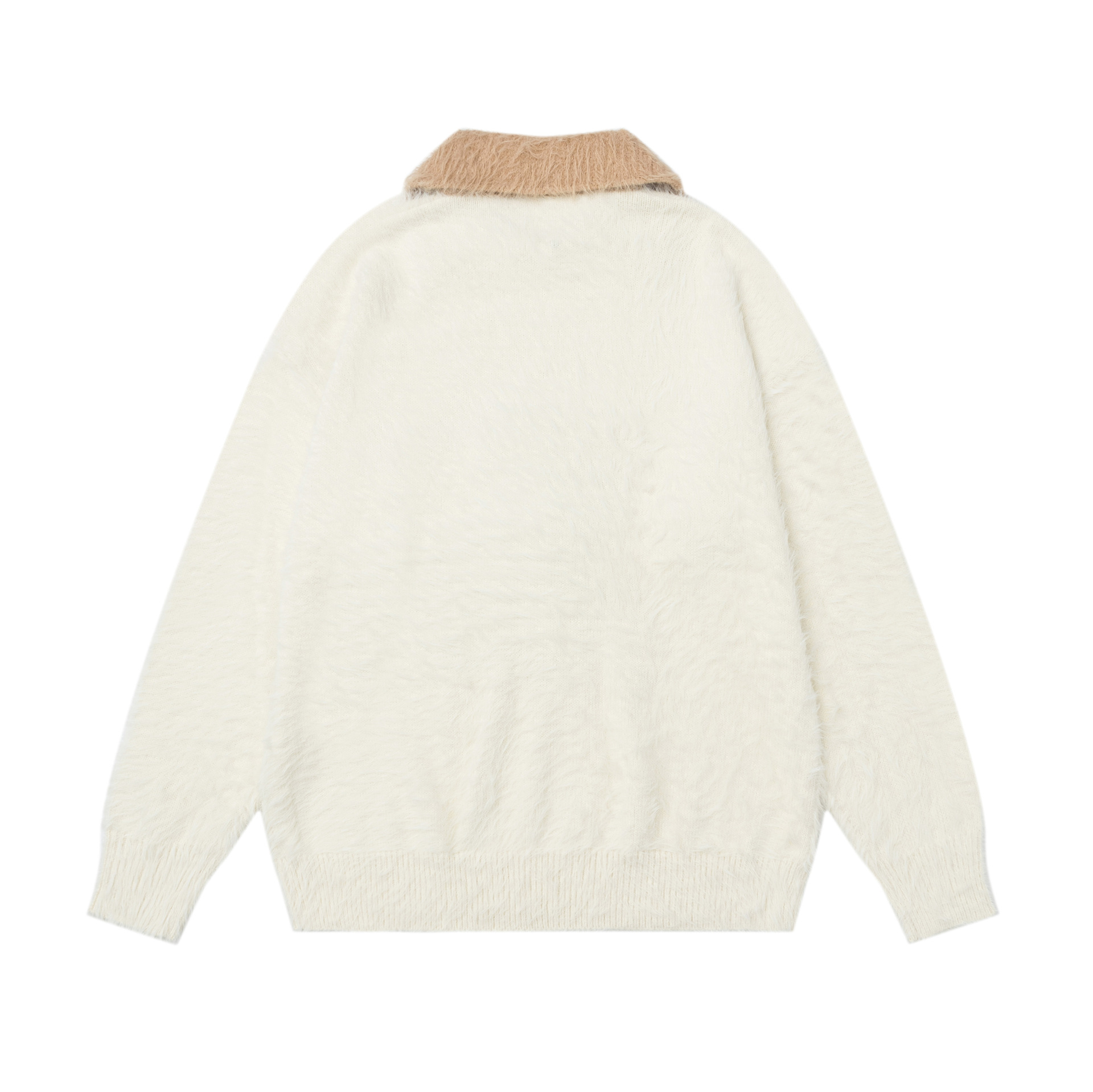 Color blocked knot teddy bear sweater — image 5