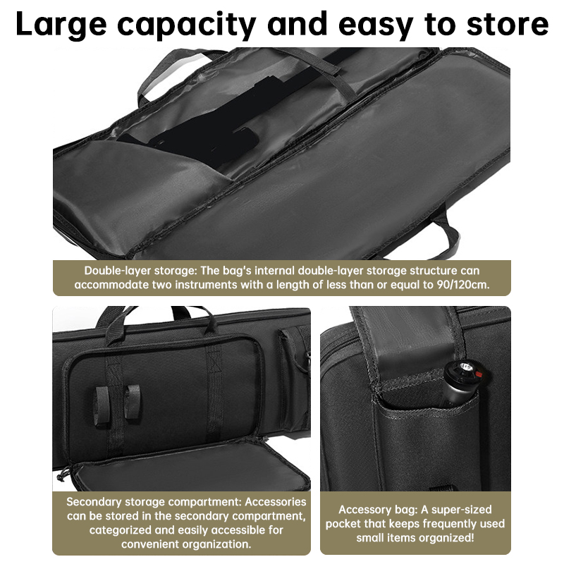 & 90cm Tactical Rifle Bag, Durable Gun Case for Hunting & Shooting – Rifle/Shotgun Backpack with Pistol Holster — image 11