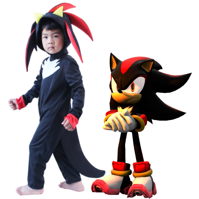 Super Sonic Black Cosplay Costume for Kids Super Sonic the Hedgehog Character Outfit — image 3