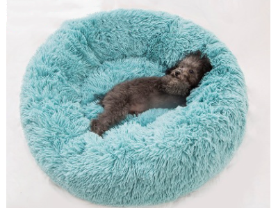 Almohada Redonda de Pelo Largo para Gatos con Funda Antideslizante — imagen 22
