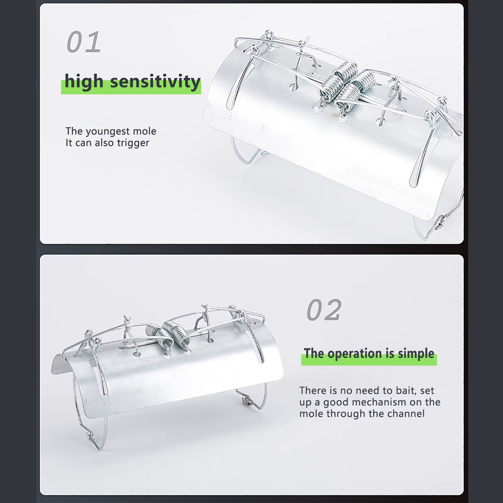 Trampa de Topo con Túnel y Clip Metálico Galvanizado para Exterior — imagen 6
