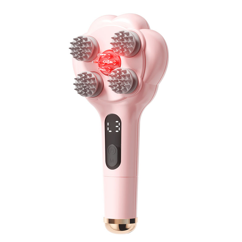 Cat Paw Air Cushion Massage Comb, Portable Kneading Hair Brush with Cleaning Function, Practical Gift — image 5