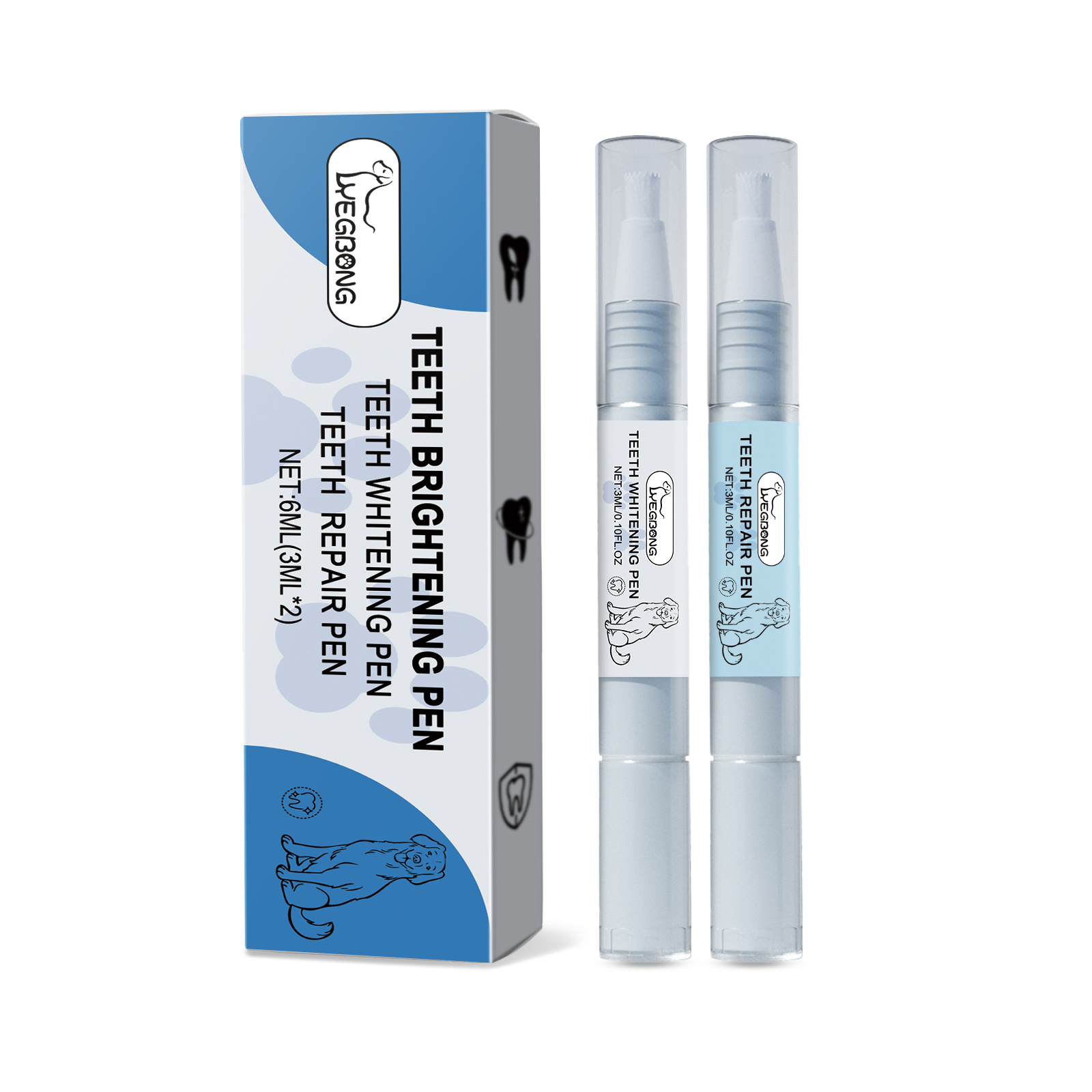 Kit de Pintura Dental para Mascotas - Eliminador de Placas y Manchas — imagen 2