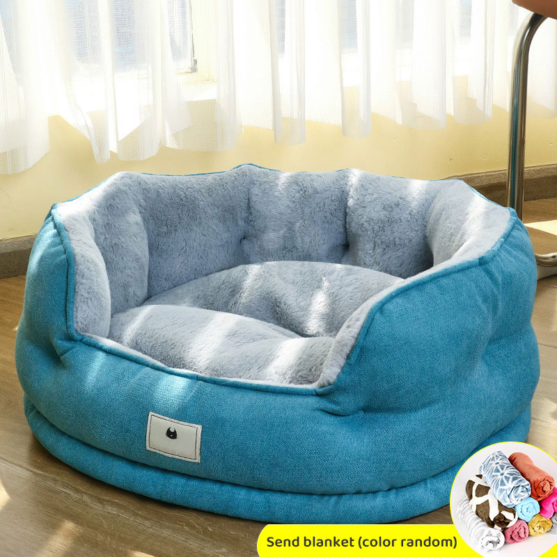 Doghouse Winter Warm Four Seasons Universal Small Dog Teddy Bichon Dog Bed Sofa Netflix Cat Nest Pet Supplies — image 9