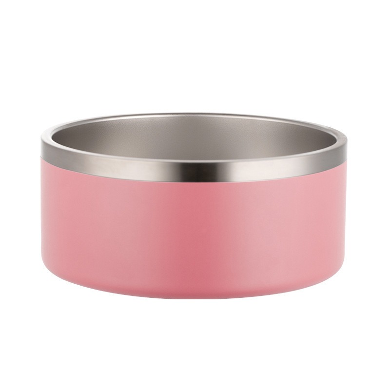 Bol de Alimento Canino Grande Capacidad Acero Inoxidable Redondo con Dos Capas y Vacío para Perros Comida No Deslizante — imagen 8