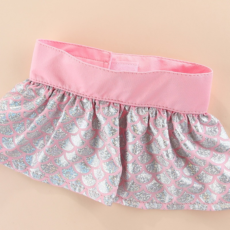 Conjunto de ropa de verano para mascotas - Vestido de baño con muñeco de playa para gatos y perros — imagen 7