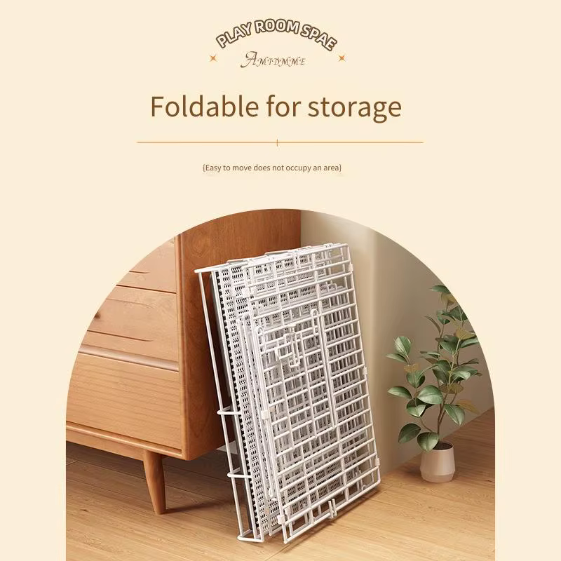 Caja para Perros Pequeños Barra de Puerta para Canes Medianos Interior con Área Sanitaria para Yorkshire Terrier y Otros — imagen 3