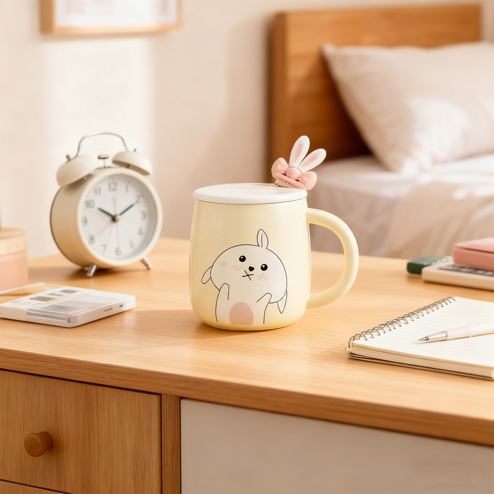 Taza de Cerámica para Conejo con Luz Azul Cielo — imagen 7