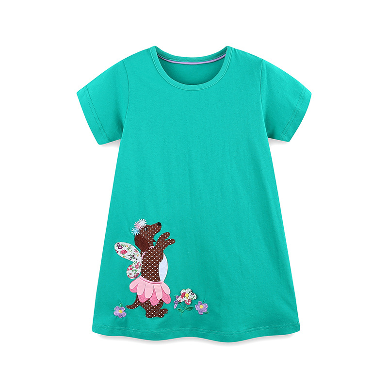 Cartoon puppy embroidered children's dress — image 6