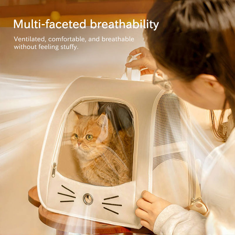 Pet Carrier Backpack, Travel Bag for Small Dogs and Cats, Breathable Mesh Car & Outdoor Carrier — image 9