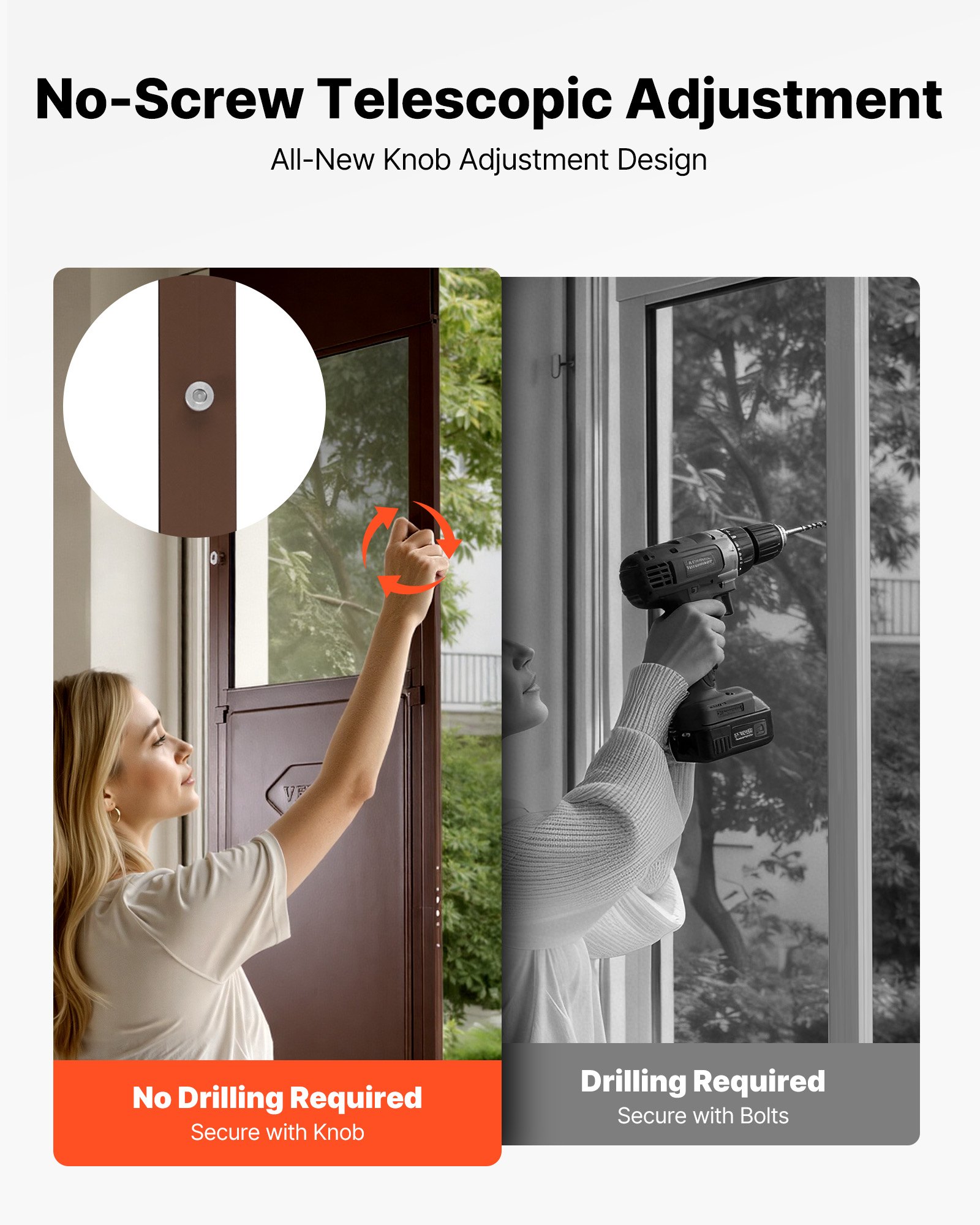 Dog Door For Sliding Glass Door, 75 7/8 To 80 11/16 In Adjustable Height, Aluminum Alloy Frame With Rotating Hinges, Lock Design, 13 5/8 X 23 5/8 In Flap, Sliding Glass Pet Door For Renters — imagen 2