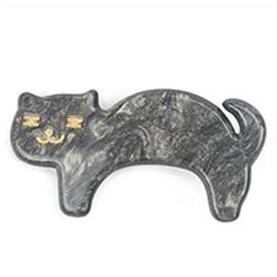 Women Animals Hair Accessories Solid Color Cartoon Cat Hairpins Jewelry Acrylic Buckbill Hair Clip Headwear — image 8