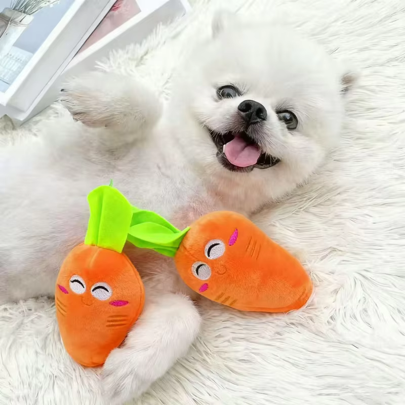Carrot Sound Toy Chicken Leg Sound Toy Cat Dog Toys Wear-resistant Durable for Teething Fun And Entertainment — image 2