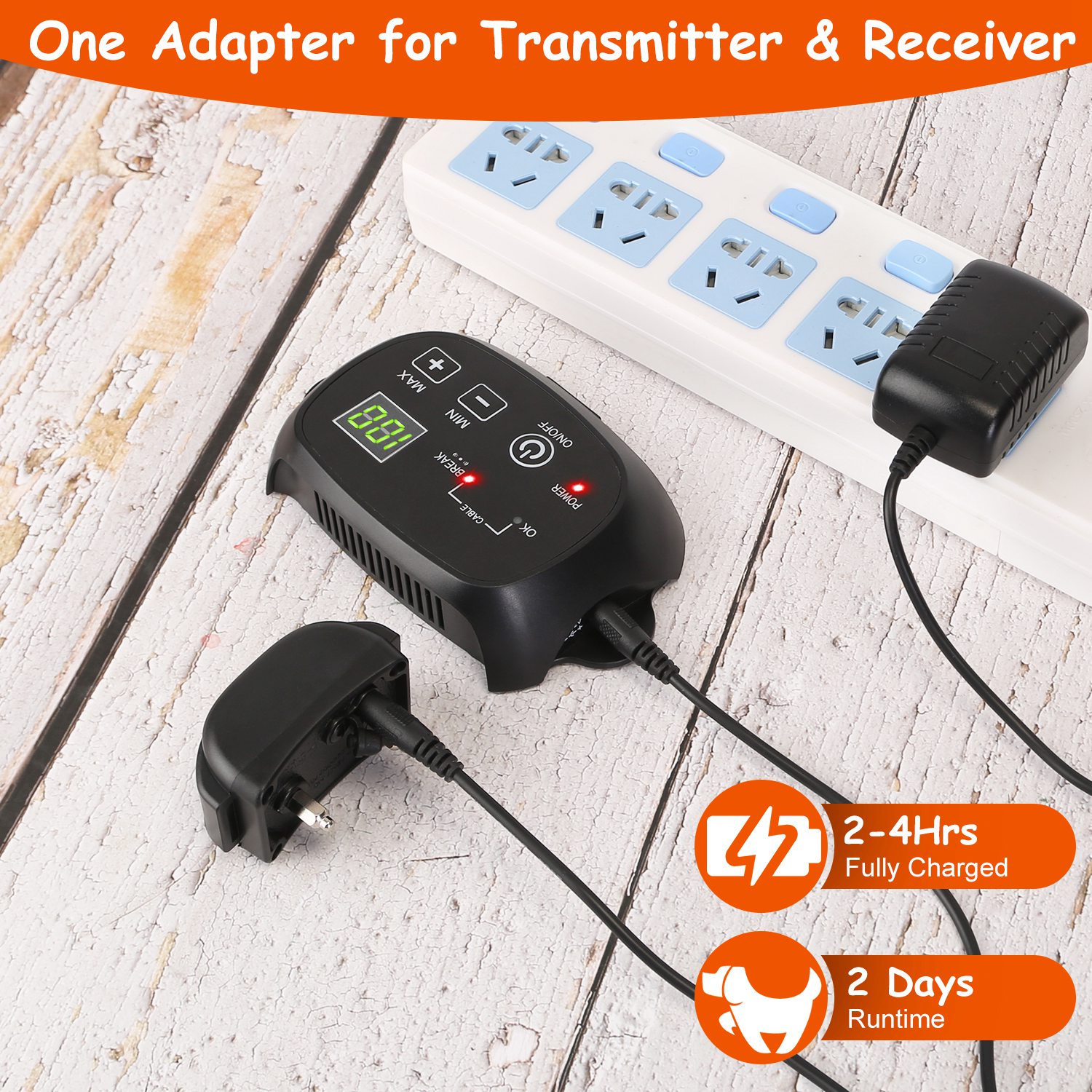 1 Juego de Sistema de Cerca para Perros Sistema de Contención para Mascotas con Cien Niveles Ajustables, Receptor Recargable Impermeable IPX7, Cerca Subterránea para Perros Pequeños, Medianos y Grandes — imagen 7