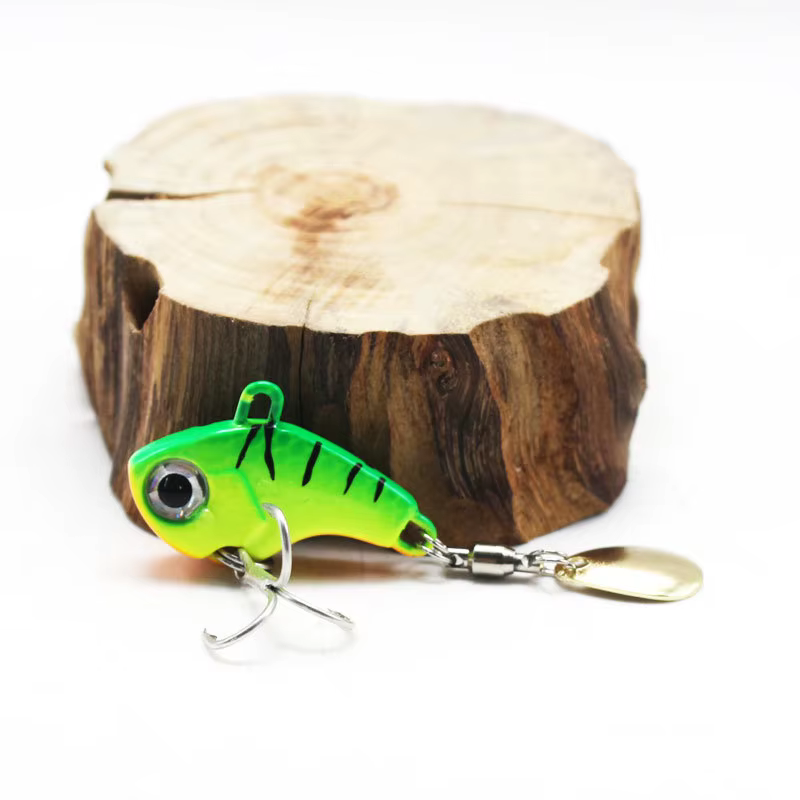 Fishing Lure Set 5pcs Wobble Rotating Metal VIB Vibration Bait Spinner Spoon Jig Sea Lures Artificial Hard Baits Sequins Tackle — image 5