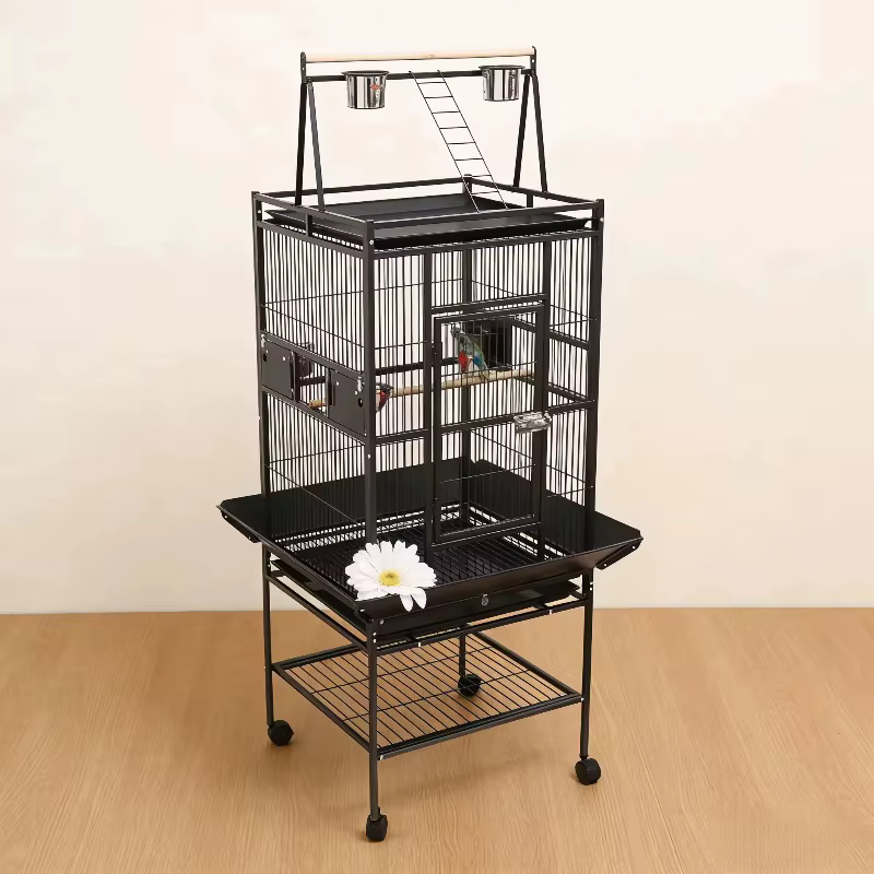 2026 Bird Cage Bird Breeding Cage Large Bird Cages Multifunctional Clear Parrot Cage Clean Jaulas Para Pajaros — image 4