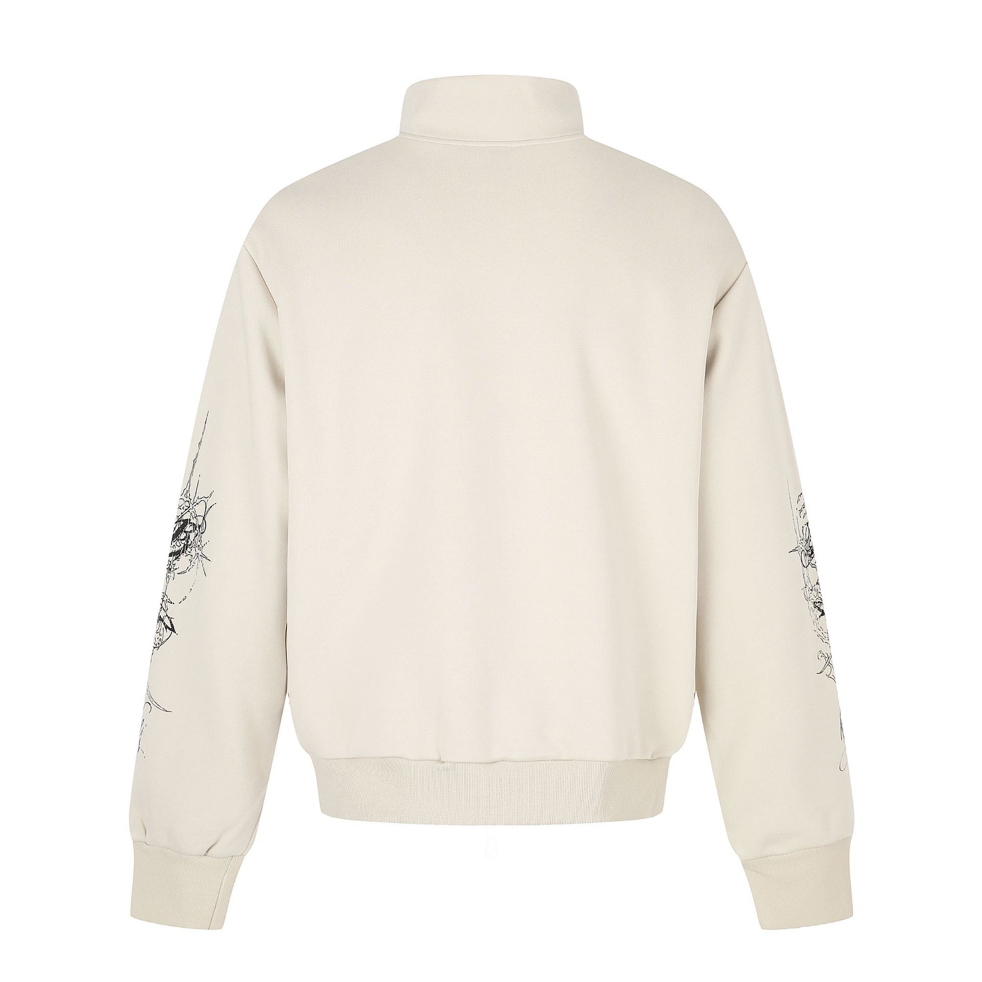 Street Style Leopard Print Loose Zip-Up Stand Collar Hoodie — image 3