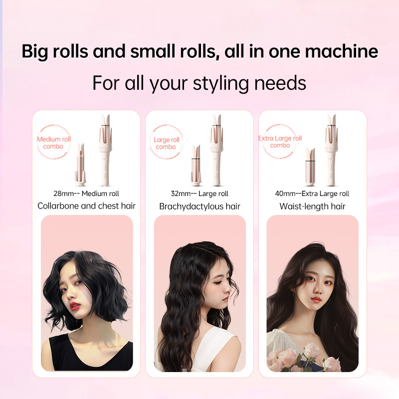 Seven in one hair changing curling stick Super large curly big wave Chicken rolls fluffy automatic curling device multi-function — image 2