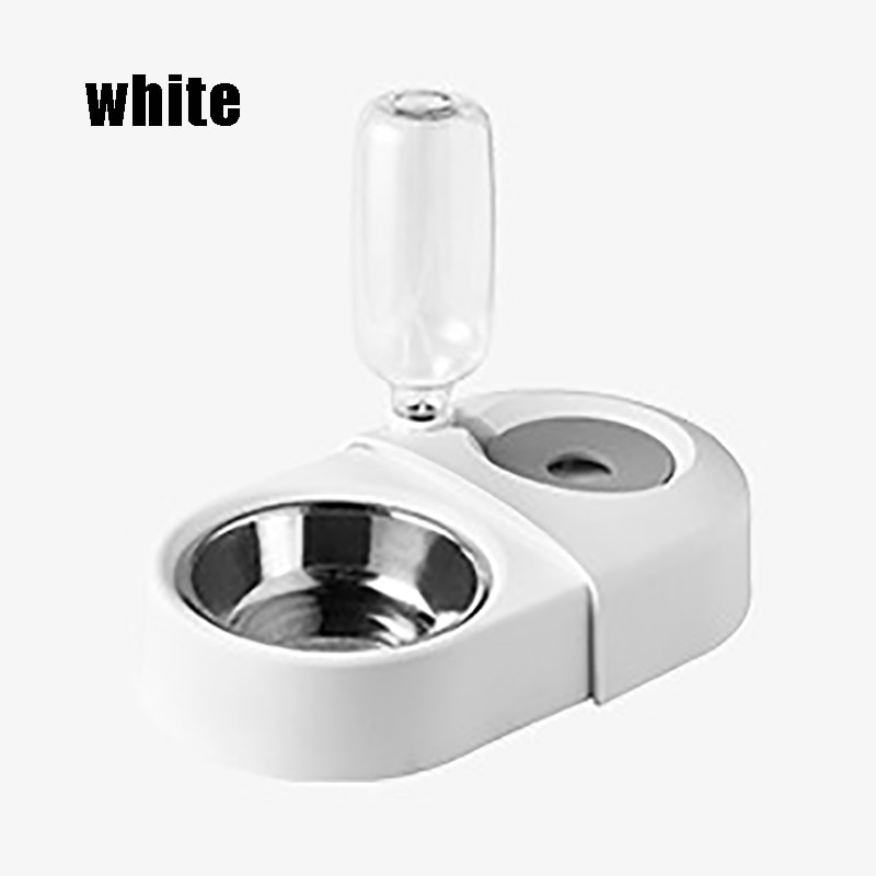 Dogs Cats Bowl and Drinking Fountains with Automatic Water Outlet Anti-overturning Feeders Plastic Feeding Bowl Pet Accessories — image 7
