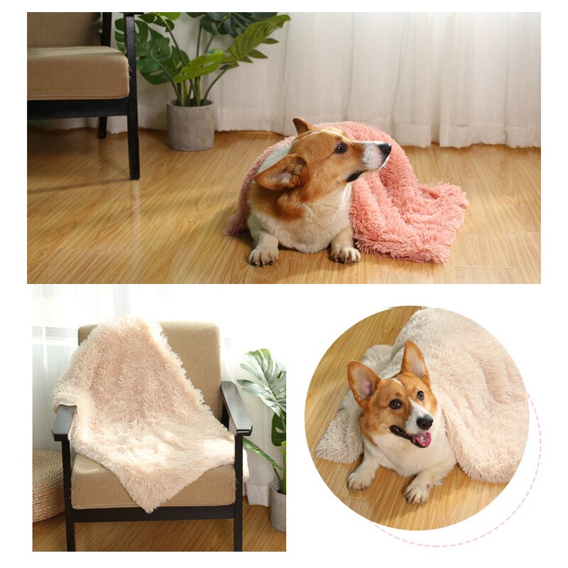 Manta de Plush para Perros y Gatos: Cubreleta Suave y Caliente para Dormir, Tamaño Pequeño, Medio, Grande — imagen 4
