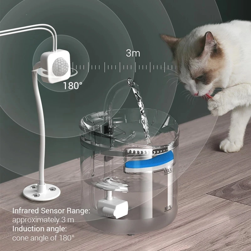 Dispensador de Agua Automático para Mascotas Circulación Inteligente Temperatura Constante Electrodoméstico Silencioso Accesorio de Suministros para Mascotas — imagen 2